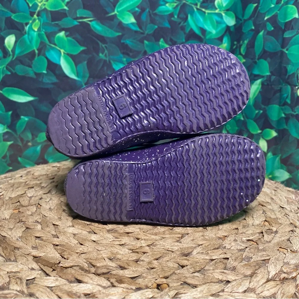 Hunter Purple Glitter Kids Rain Boots